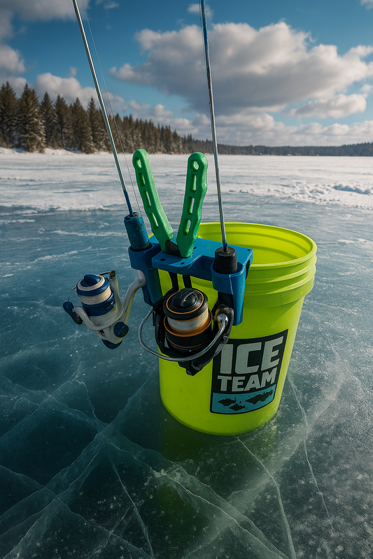 Bucket Buddy - Ice Fishing Rod Holder